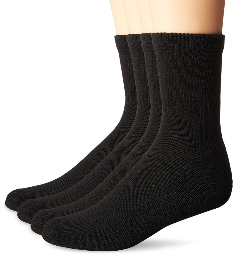 [Australia] - Dr. Scholl's Men's 4 Pack Diabetic and Circulatory Non Binding Ankle Socks, Black, Shoe Size: 7-12 