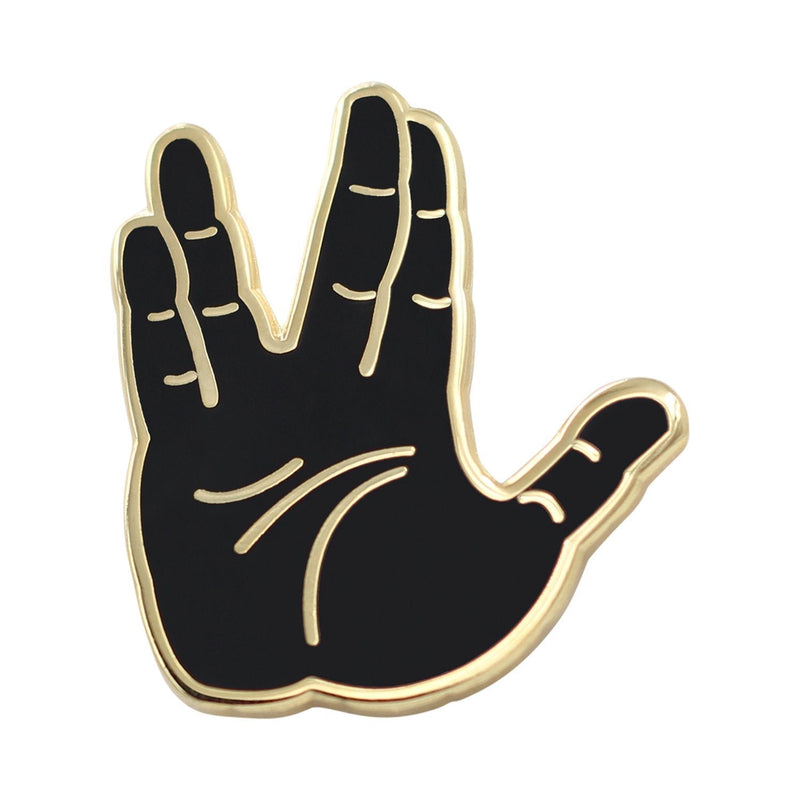 [Australia] - Live Long & Prosper Emoji Enamel Pin - Fan Made Star Trek Pin 