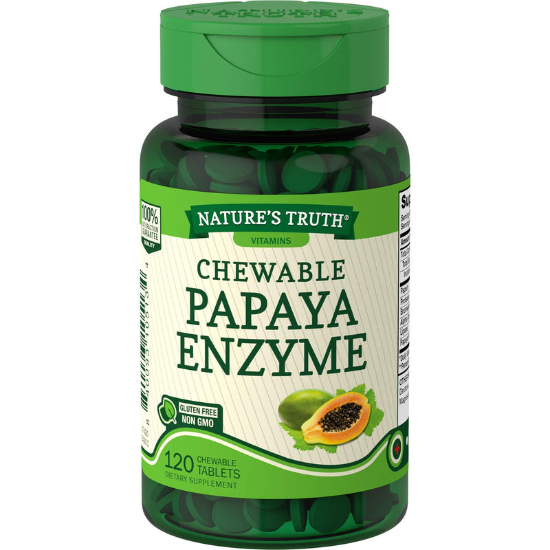 [Australia] - Nature's Truth Chewable Papaya Enzyme 120 Tablets 