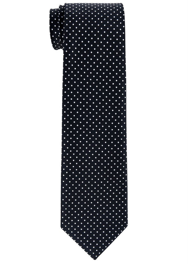 [Australia] - Retreez Modern Mini Polka Dots Woven Boy's Tie - 8-10 years 8 - 10 years Black with White Dots 