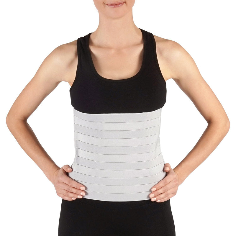 [Australia] - Soles Compression Abdominal Binder, Post-Surgical and Postpartum Belly Wrap, Adjustable Belly Wrap Supports Muscle & Skeletal Stability, Unisex, One Size Fits Most 