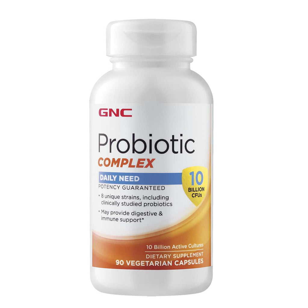 [Australia] - GNC Probiotic Complex Daily Need with 10 Billion CFUs | 8 Unique Strains, Including Clinically Studied Probiotics May Provide Digestive & Immune Support, Vegetarian | 90 Capsules 