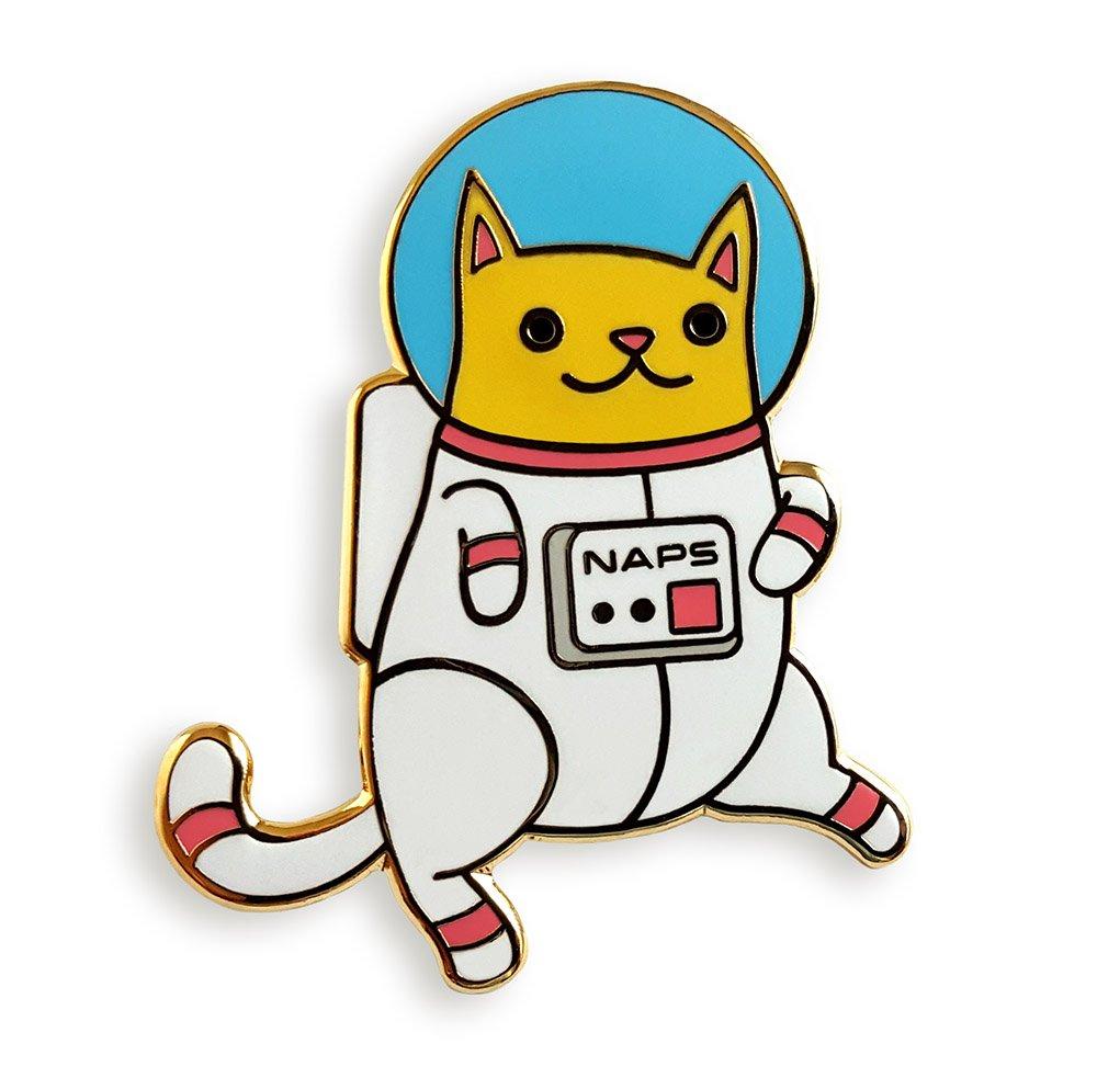 [Australia] - Pinsanity Astro Cat Enamel Lapel Pin 
