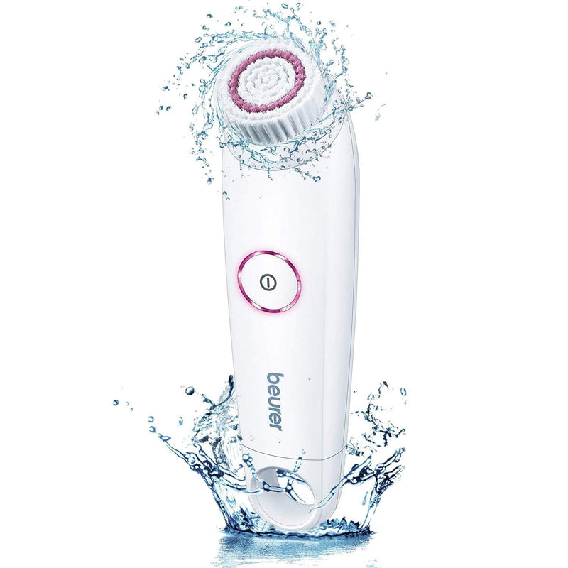 [Australia] - Beurer FC45 Electric Facial Cleansing Brush, Exfoliates and Cleanses Face, Waterproof for Shower and Bath, for Massaging and Deep Exfoliation, White, 1 Count Facial Brush 