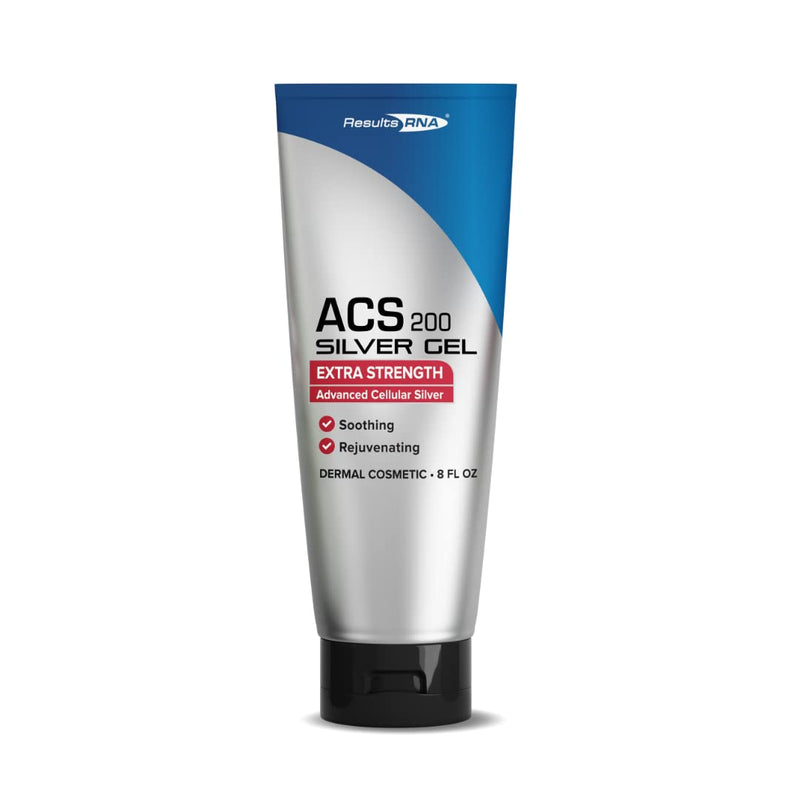 [Australia] - Results RNA ACS 200 Colloidal Silver Gel Extra Strength | Advanced Cellular Silver Topical Gel for Sunburn, Wounds, Rashes, Skin Irritations (8 Ounce) 