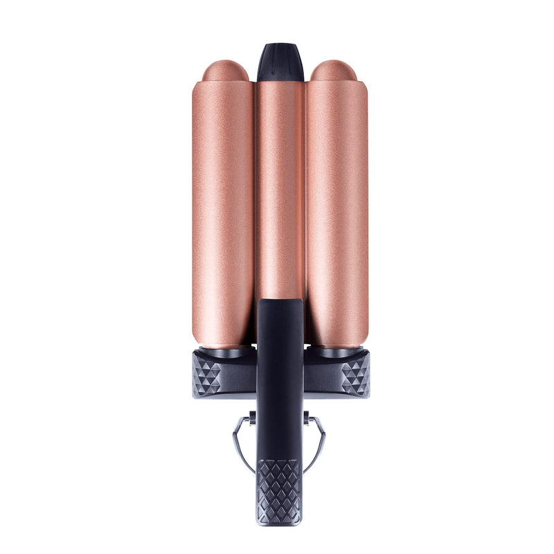 [Australia] - SUTRA Interchangeable Styler Attachments - Spring Curler, Waver, and Clipless Wand Attachment Options, Rose Gold Waver Attachment 
