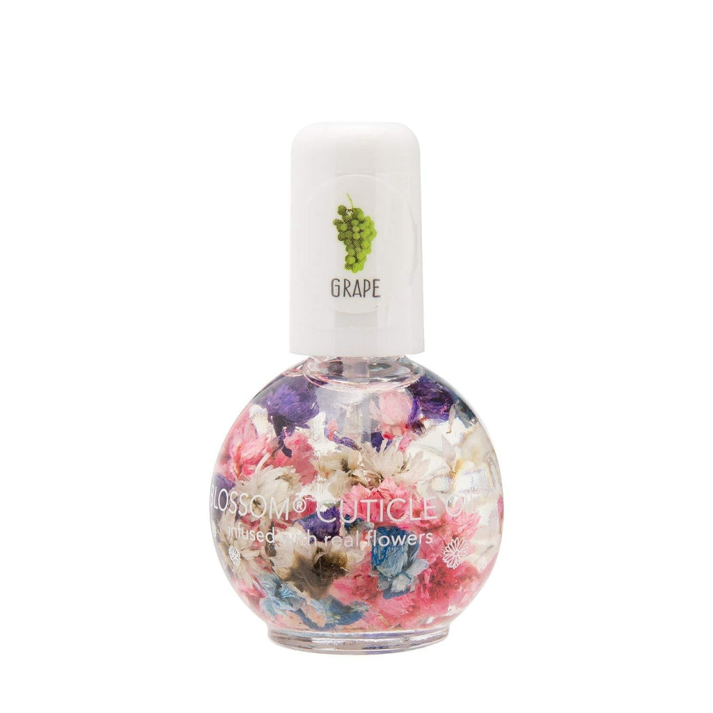 [Australia] - Blossom Scented Cuticle Oil (0.42 oz) infused with REAL flowers - made in USA (Grape) Grape 