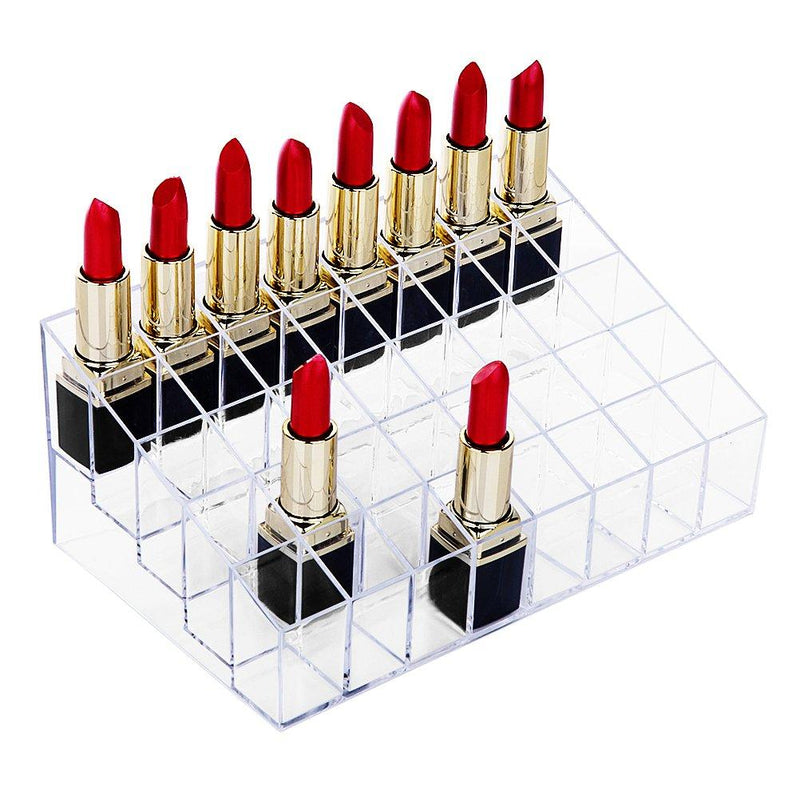 [Australia] - Lipstick Holder, HBlife 40 Spaces Clear Acrylic Lipstick Organizer Display Stand Cosmetic Makeup Organizer for Lipstick, Brushes, Bottles, and more 