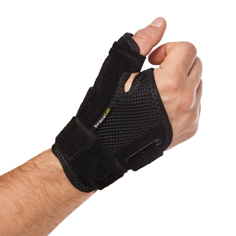 [Australia] - Thumb Splint Brace by BraceUP Right Left Hand Women and Men, Spica Splint, CMC Thumb Brace with Thumb Support, for Arthritis, Tendonitis, Carpal Tunnel Pain Relief and Thumb Sprain 