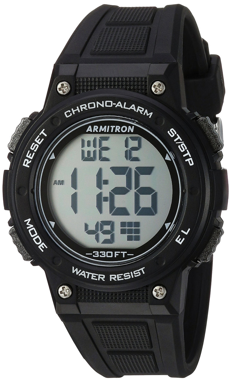 [Australia] - Armitron Sport Women's Digital Chronograph Resin Strap Watch, 45/7086 Black 