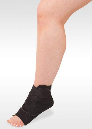 [Australia] - Juzo Reversible Versatile Support 30-60mmHg Ankle Compression Wrap M Black 
