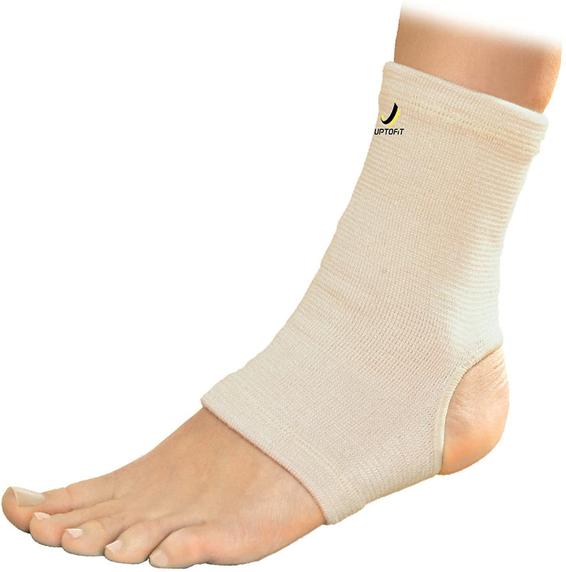 [Australia] - UptoFit Copper Ankle Compression Sleeve for Women Lightweight Breathable Brace for Foot and Ankle Support in Plantar Fasciitis, Achilles Tendon & Tendonitis (Medium) Medium 
