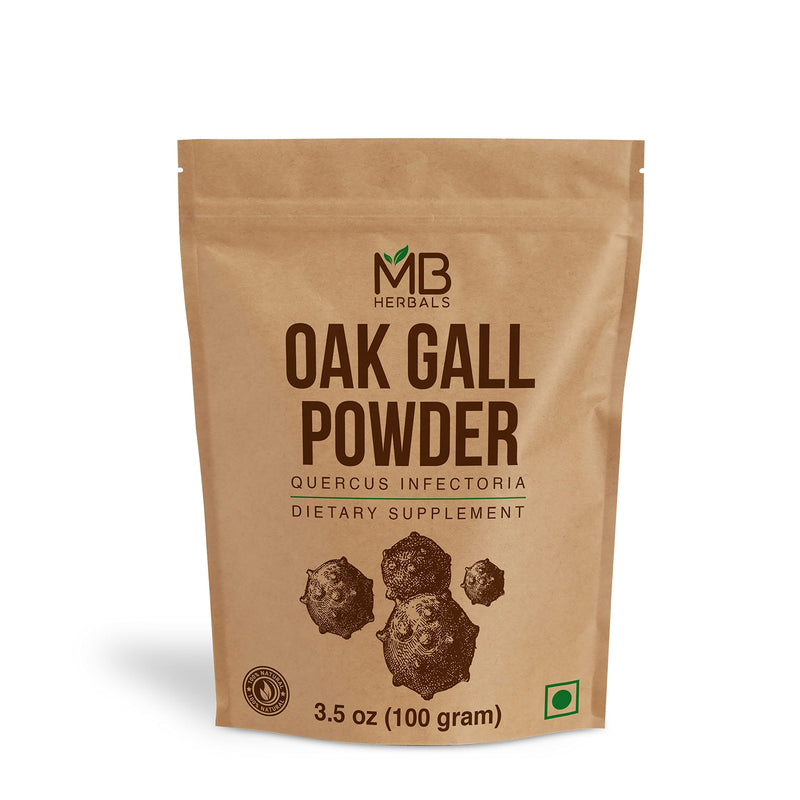 [Australia] - MB Herbals Pure Oak Gall Powder 100g / 3.5 oz - 100% Pure Quercus Infectoria / Majuphal / Manjakani 