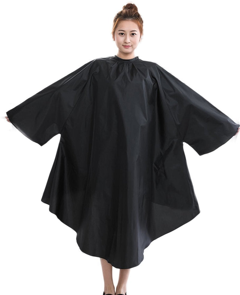[Australia] - Salon Client Hair Cutting Cape Gown, Professional Barber Haircut Cape with Sleeves 