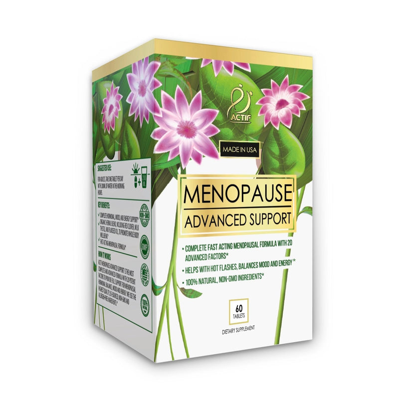 [Australia] - Actif Organic Menopause Advanced Support with Organic Vitamins and Herbs - Non GMO, Fast Acting, Made in USA, 60 Count 