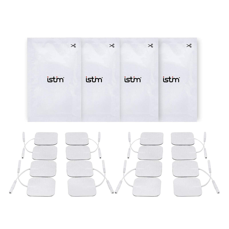 [Australia] - iStim Super Soft 2"x2" TENS Unit Electrodes for TENS Massage EMS - 100% Japanese Gel (2"x2"-16 Pieces) 