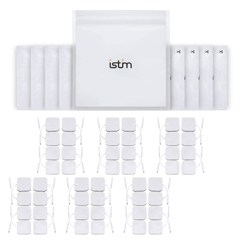 [Australia] - iStim Super Soft 2"x2" TENS Unit Electrodes for TENS Massage EMS - 100% Japanese Gel (2"X2" - 48 Pieces) 