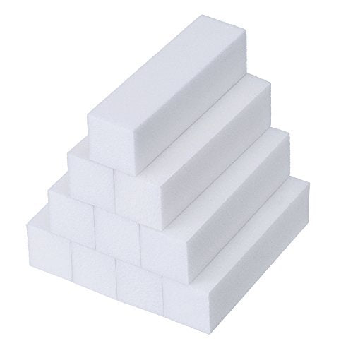 [Australia] - Mudder 10 Pack White Buffer Sanding Block Files Grit Manicure Nail Art Tips Tool 