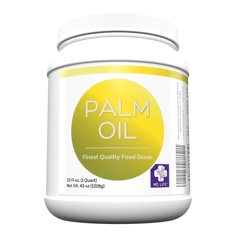 [Australia] - MD.LIFE PALM OIL - 32oz - Sustainable Food Grade Palm Oil for Cooking - Great for Soap Making Supplies, Cooking Oil, Creams and Lotions 2 Pound (Pack of 1) 