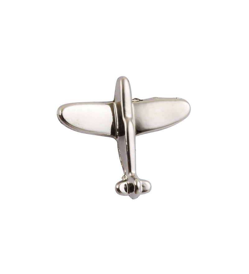 [Australia] - Knighthood Grey Metalic World War Plane Lapel Pin/Shirt Stud Grey 