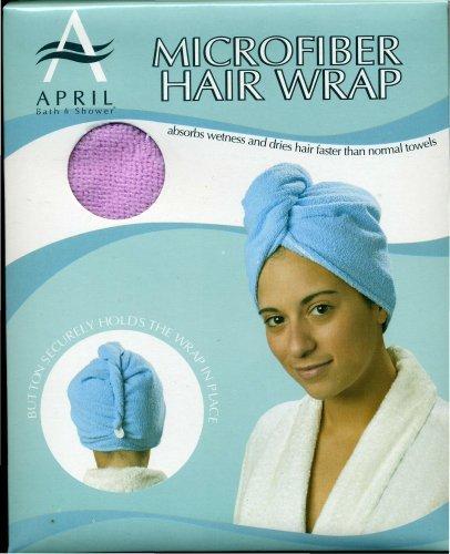 [Australia] - (Pack of 4) Pink Anti-Static Hair Wrap - April Bath and Shower - Beauty Care Towel - 
