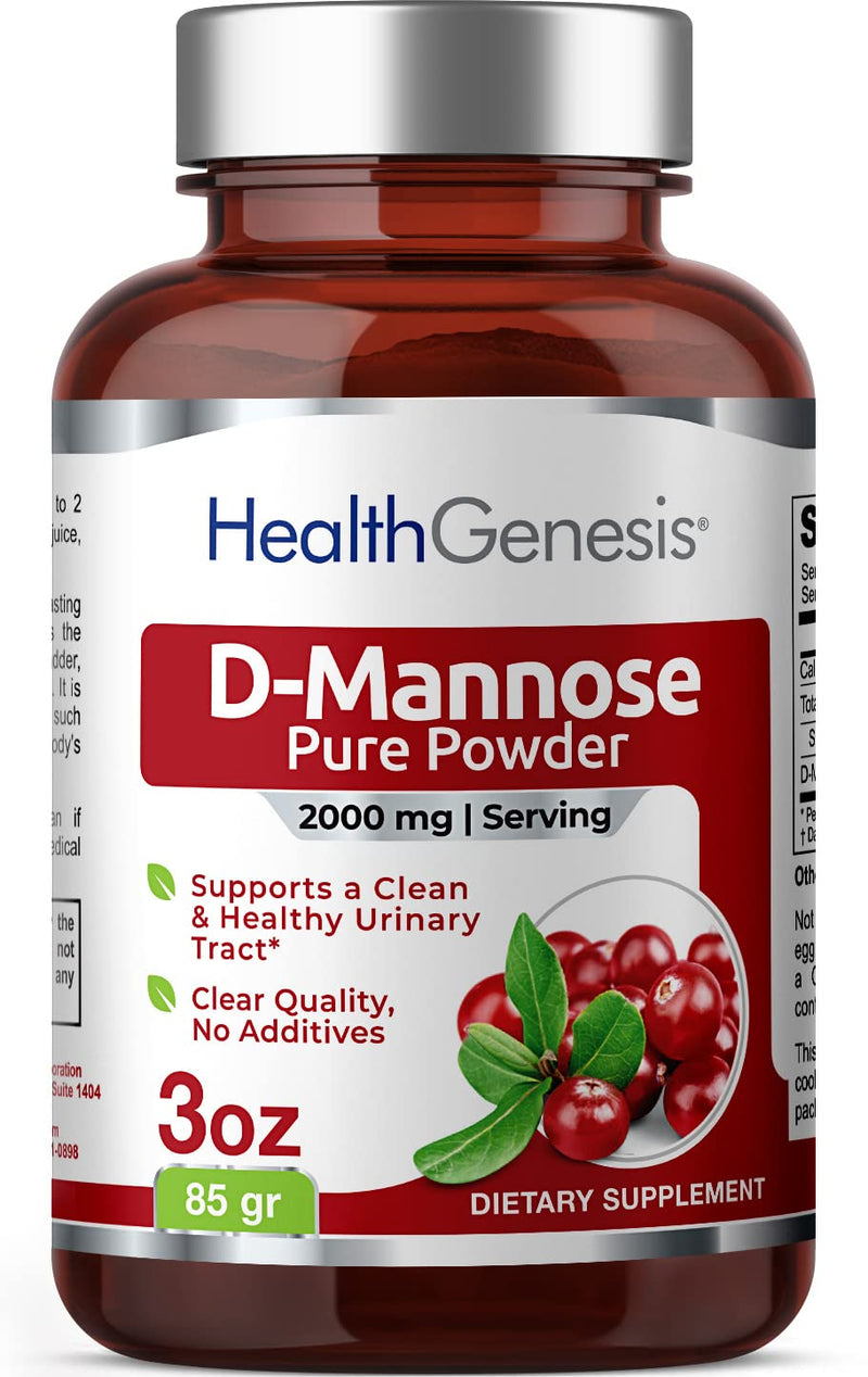 [Australia] - D-Mannose Pure Powder 2000 mg 3 oz 85 g - Supports Urinary Bladder Tract Health 