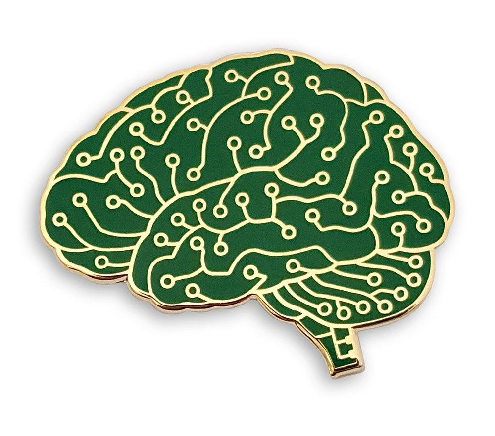 [Australia] - Pinsanity Digital Brain Enamel Lapel Pin 