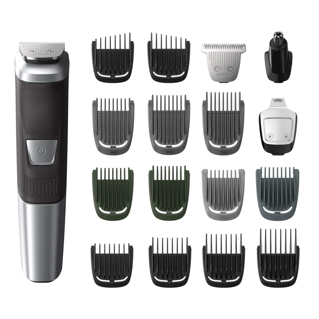 [Australia] - Philips Norelco MG5750/49 Multigroom All-In-One Trimmer Series 5000 With 8Piece, No Blade Oil Needed, Black, 1 Count 