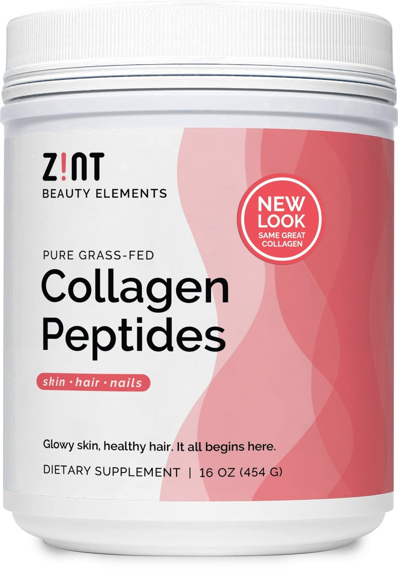 [Australia] - Zint Collagen Peptides Powder (16 Ounce): Anti Aging Hydrolyzed Collagen Protein Powder Beauty Supplement - Skin, Hair, Nails 1 Pound Tub (Pack of 1) 