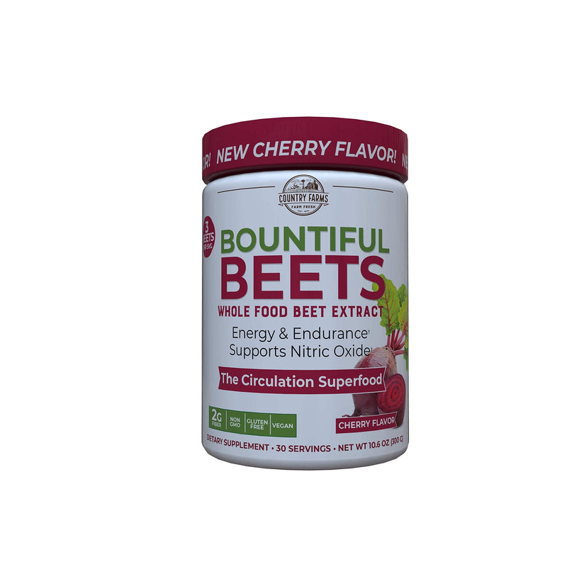 [Australia] - COUNTRY FARMS Bountiful Wholefood Beets Extract Circulation Superfood, 30 Servings (Packaging may vary), White, 10.6 Ounce 