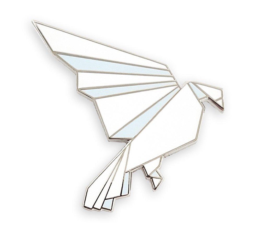 [Australia] - Pinsanity Origami Bird Enamel Lapel Pin 