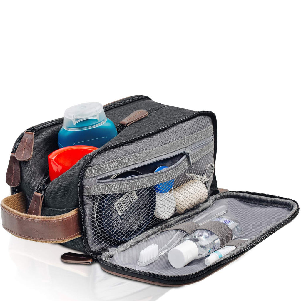 [Australia] - Travel Toiletry Bag - Dopp Kit for Men - Cosmetic Toiletry Bag for Men | Large Portable Bathroom Accessories Kit| Toiletry Kit | Hygiene Shaving bag | Mens Toiletry Travel Bag | Toiletries Bag for Men 