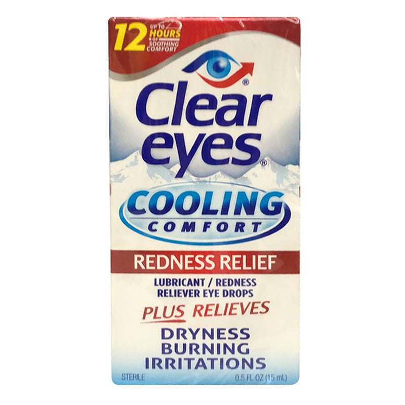 [Australia] - Clear Eyes Cooling Comfort Redness Relief Eye Drops - 0.5 oz, Pack of 3 