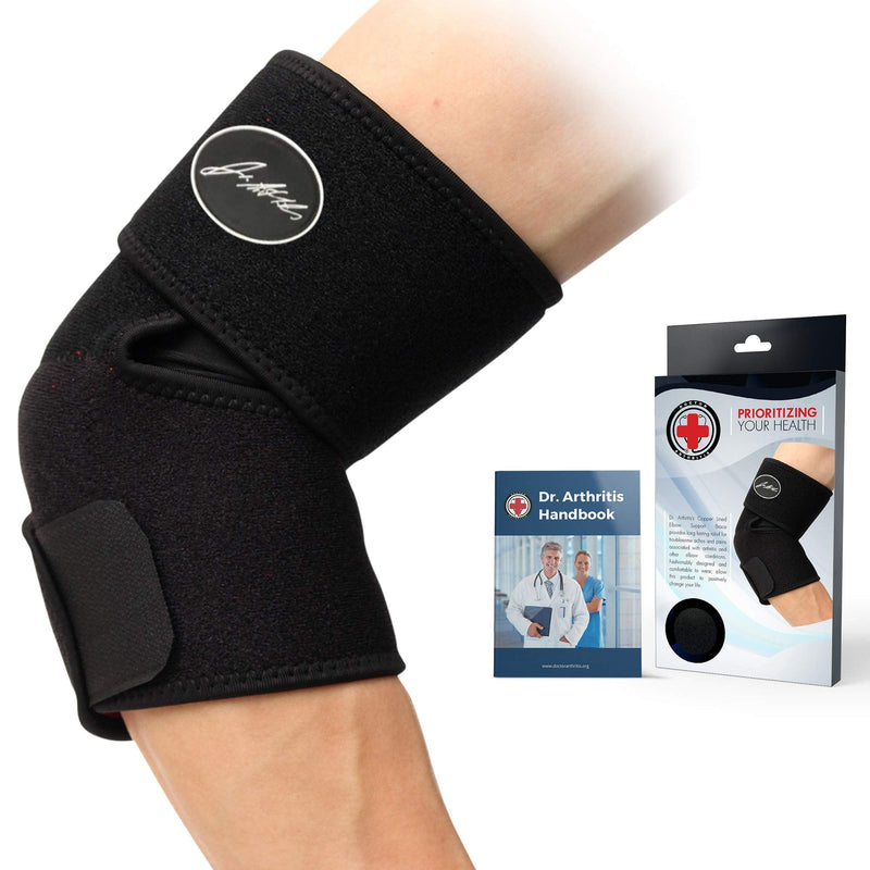 [Australia] - Doctor Developed Premium Copper Lined Elbow Support Brace And Doctor Written Handbook —guaranteed Relief & Support for Elbow Injuries and Other Elbow Conditions 