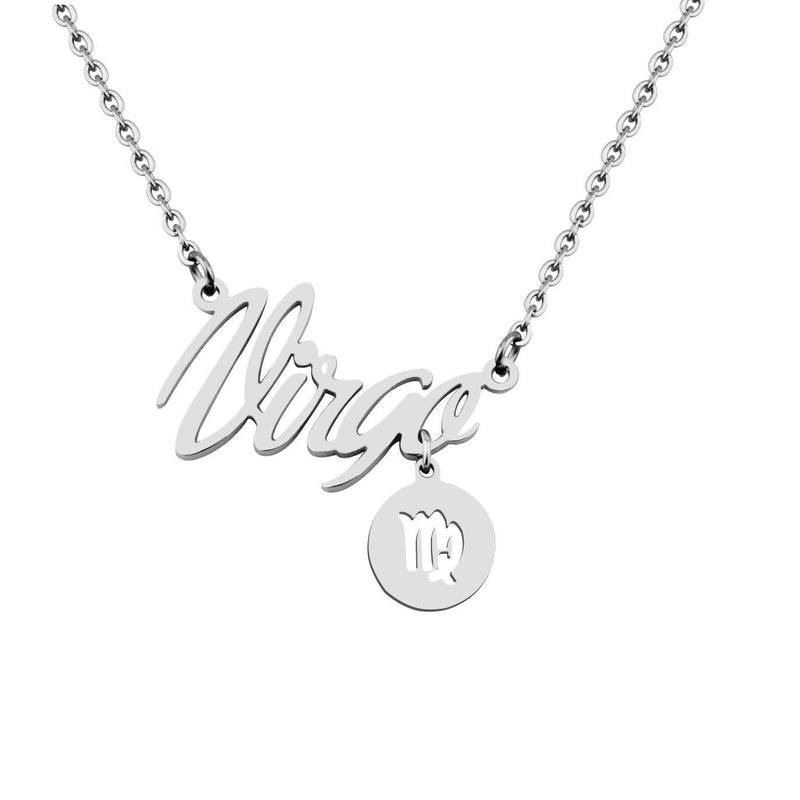 [Australia] - Gzrlyf Zodiac Signs Necklace Constellation Jewelry Birthday Gift for Her Virgo necklace 