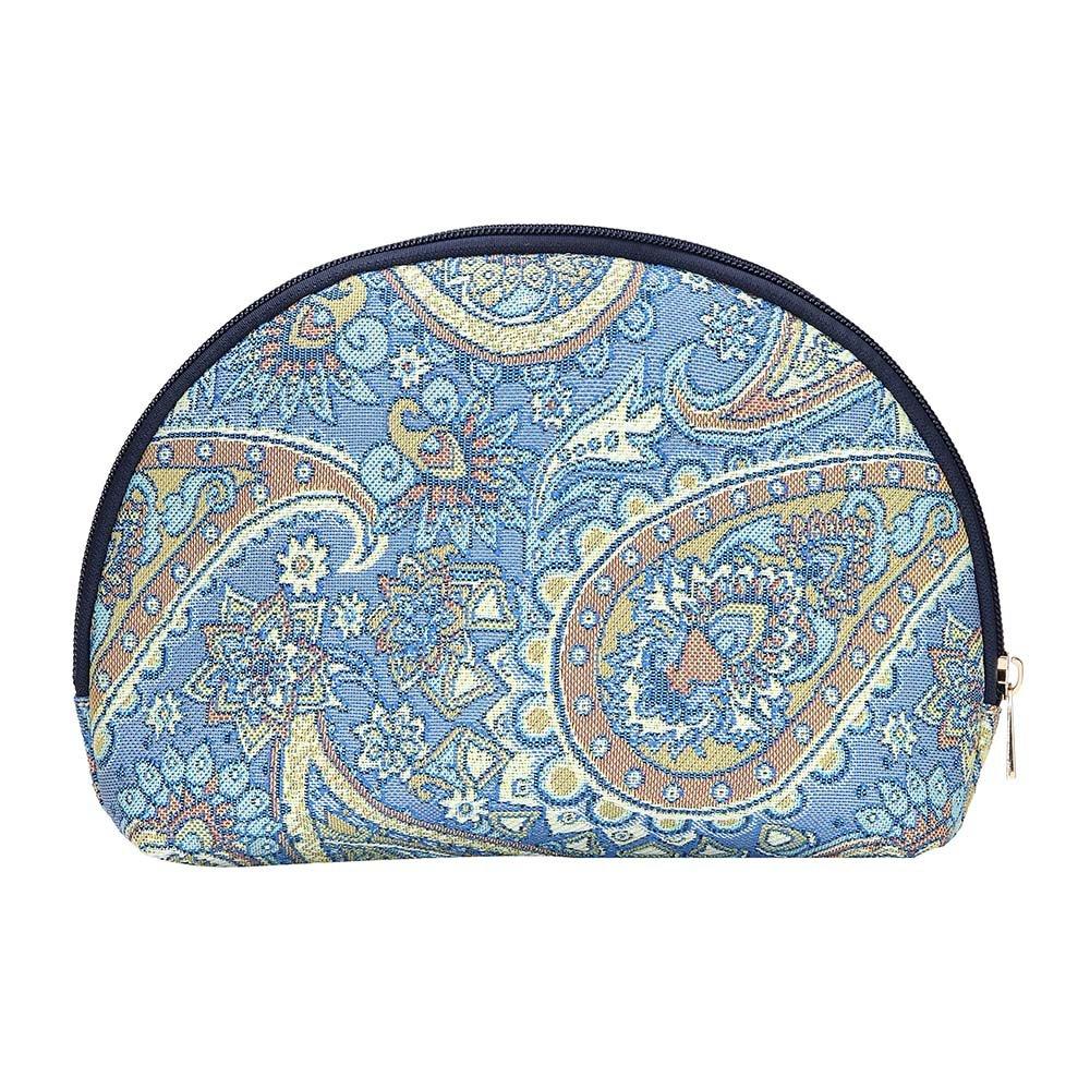 [Australia] - Signare Tapestry cosmetic bag makeup bag for Women with Paisley Design COSM-PAIS) 