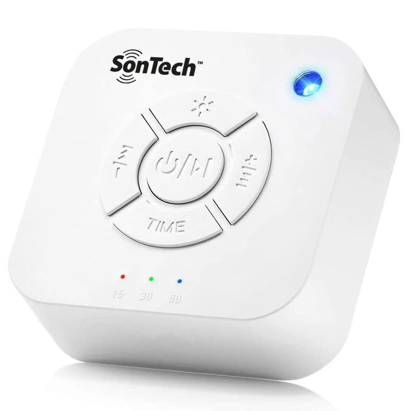 [Australia] - SonTech - White Noise Sound Machine - 10 Natural Soothing Sound Tracks Home, Office, Travel, Baby – Multiple Timer Settings - Battery or Adapter Charging Options 