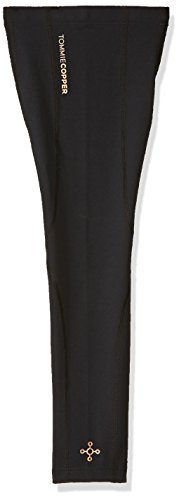 [Australia] - Tommie Copper Unisex Performance Compression Full Leg Sleeve - Black, Large 