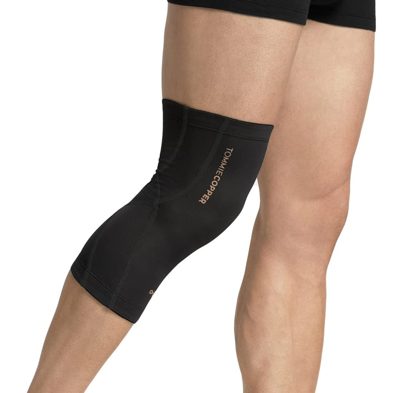 [Australia] - Tommie Copper Unisex Performance Compression Knee Sleeve - Black - XX-Large Black with Tonal Stitch 