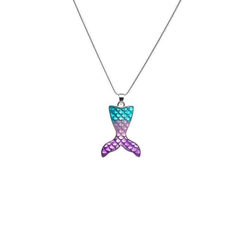 [Australia] - Vinjewelry Little Girls Beautiful Pendant Necklace for Children's Delicate Gift Mermaid Tail 