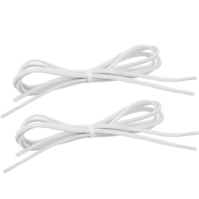 [Australia] - Sammons Preston Tylastic Shoelaces, White, 36" Long x 5/16" Wide, Strong Elastic No-Tie Shoe Laces Create Easy Slip-On Shoes & Give Good Support, Adaptive Dressing, Aid to Activities of Daily Living 