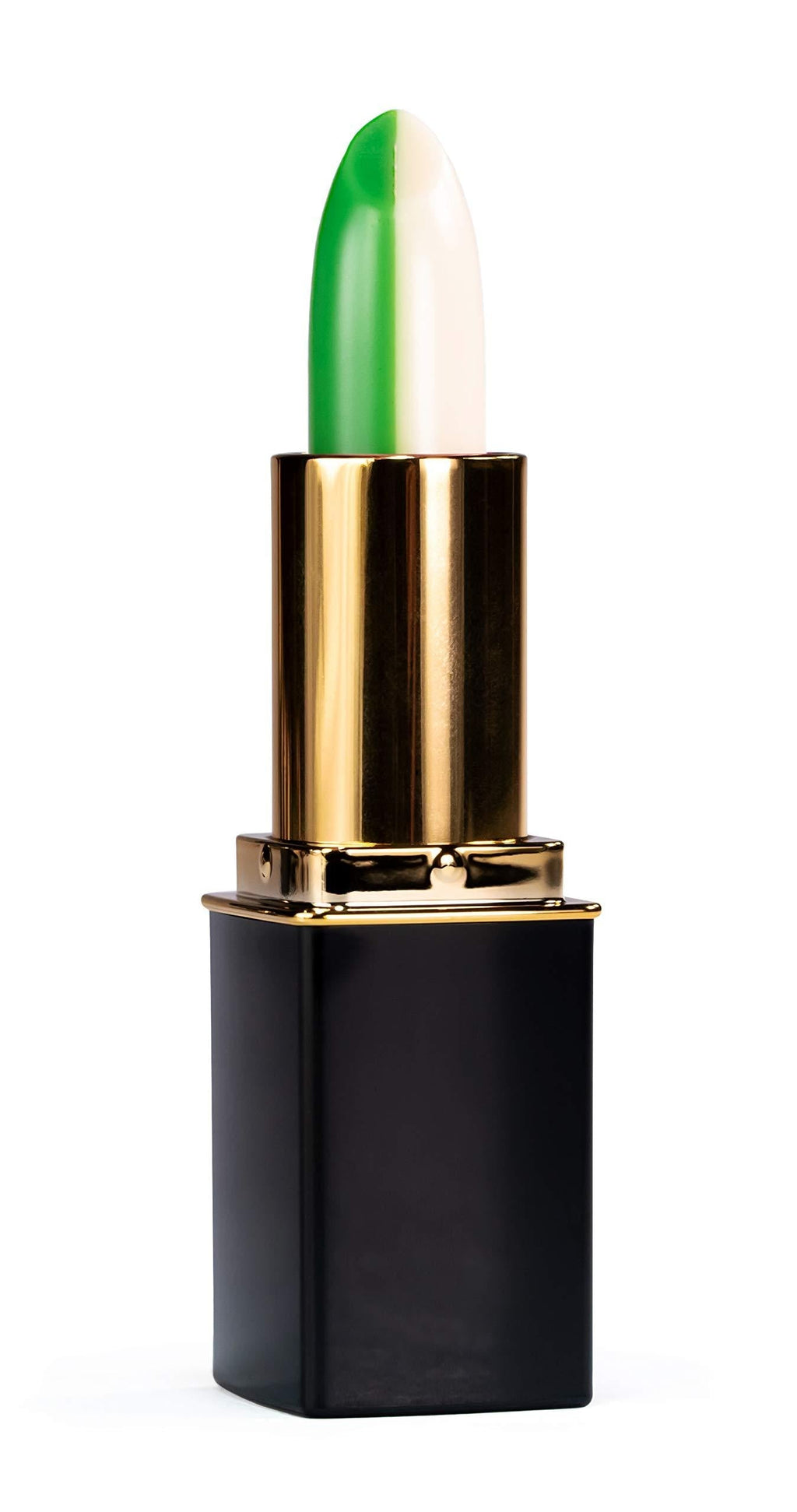 [Australia] - L'Paige L14 Green/White Split-Stick Lipstick, All-Natural, AloeVera, Long-lasting Moisturizing 