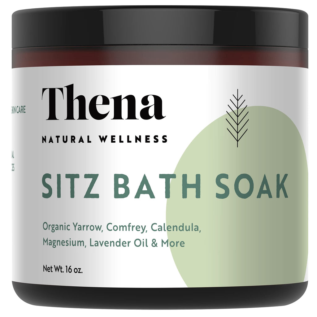 [Australia] - Best Organic Sitz Bath Soak For Postpartum New Mom Essentials & Natural Hemorrhoid Treatment, 100% Natural & Gentle With Pure Epsom & Dead Sea Salts Witch Hazel Lavender Essential Oil 