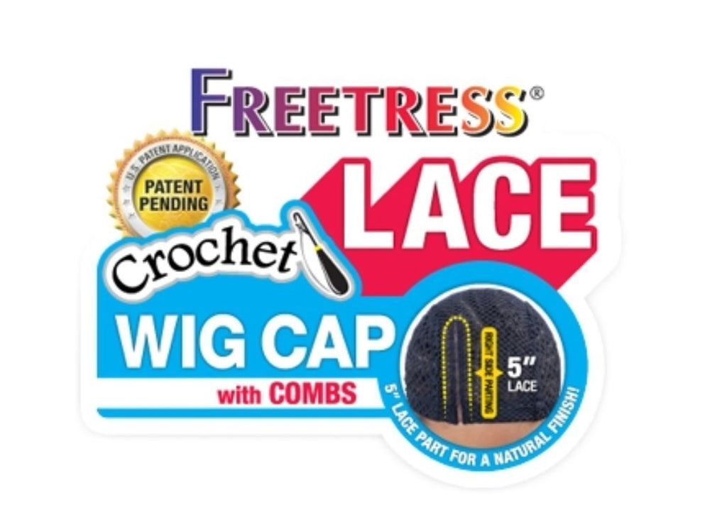 [Australia] - Freetress 5" Lace Crochet Wig Cap w/Combs 5 Inch (Pack of 1) 