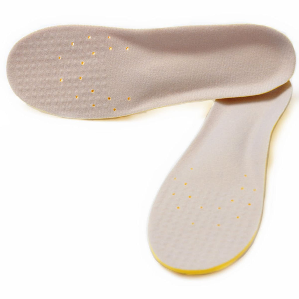 [Australia] - Shoe Insoles, Memory Foam Insoles, Providing Excellent Shock Absorption and Cushioning for Feet Relief, Comfortable Insoles for Men and Women for Everyday Use, S [US : 4.5-6.5] Yellow S [US : 4.5-6.5] 