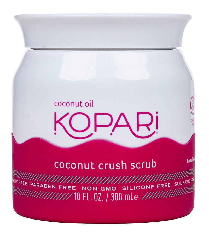 [Australia] - Kopari Coconut Crush Scrub - Brown Sugar Scrub to Exfoliate, Shrink the Appearance of Pores, Help Undo Dark & Age Spots + More With 100% Organic Coconut Oil, Non GMO, and Cruelty Free, 10 Oz 