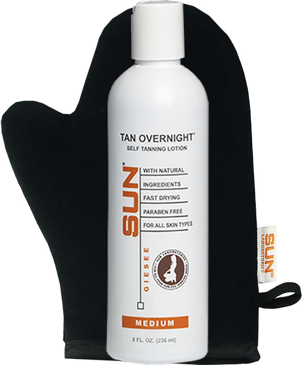 [Australia] - Sun Laboratories Self Tanning Lotion, Self Tanner (Medium, 8 oz) with Tanning Mitt 