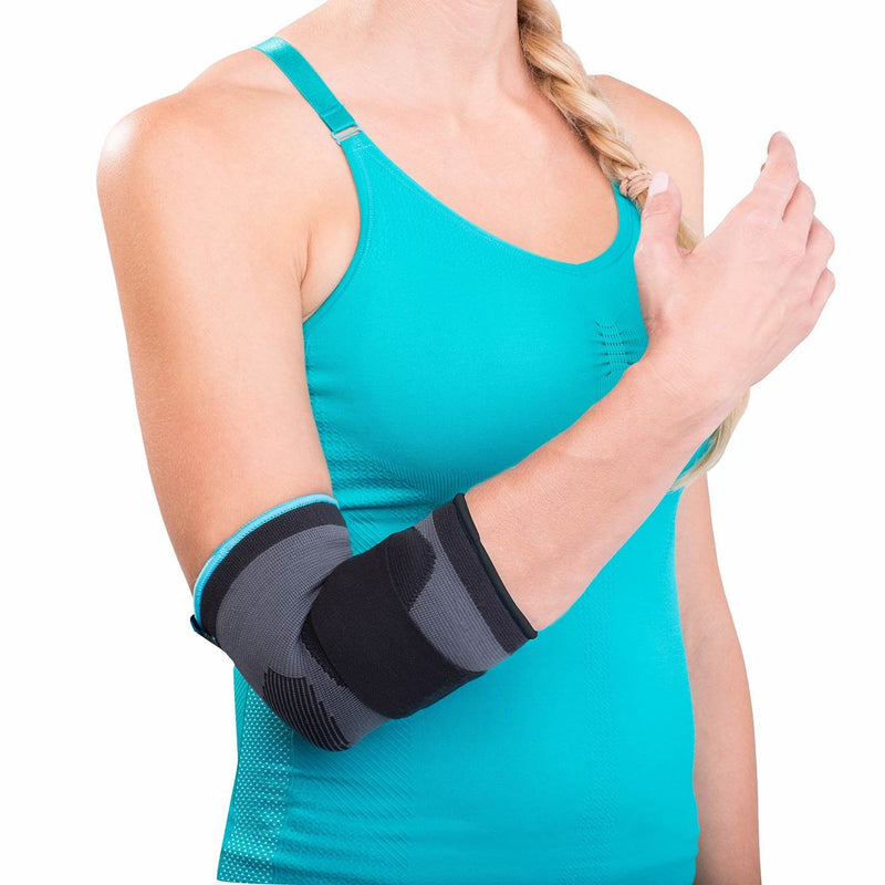 [Australia] - DonJoy Advantage DA161ES02-BLK-S Deluxe Elastic Elbow for Sprains, Strains, Golfer's and Tennis Elbow, Swelling, Black, Small 8", 9" Small 8"-9" 