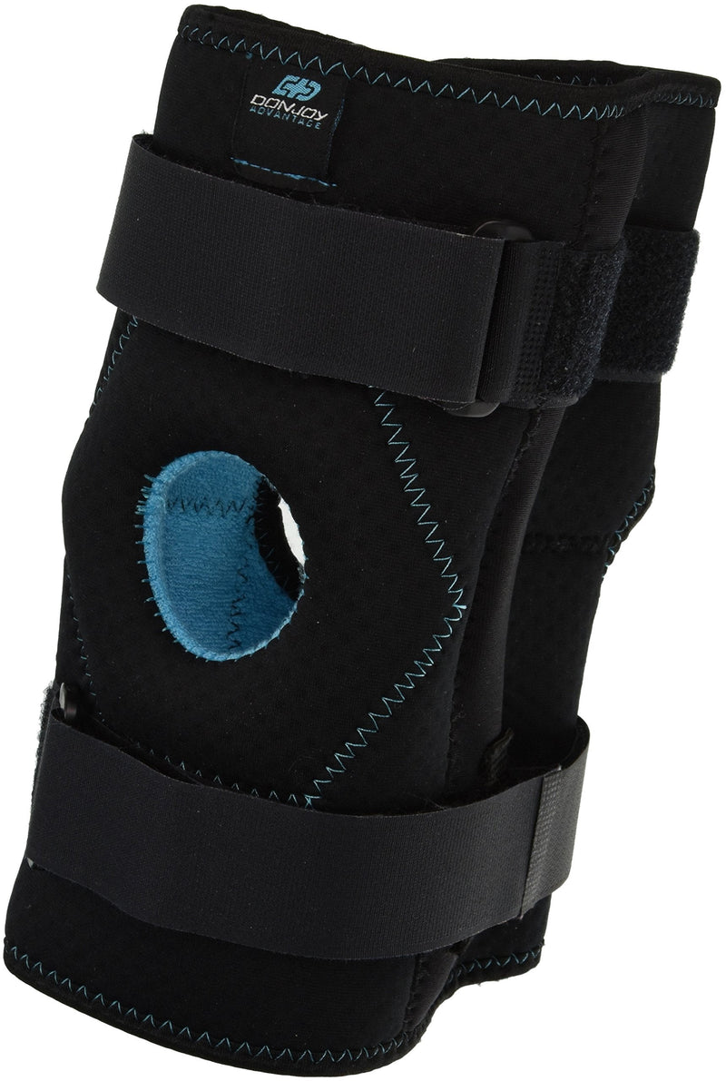 [Australia] - DonJoy Advantage DA161KB02-BLK-S, M Stabilizing Double Hinged Knee Wrap Brace for Sprains, Strains, Media Lateral Instability, Arthritis, Patella Buttress Small to Medium 