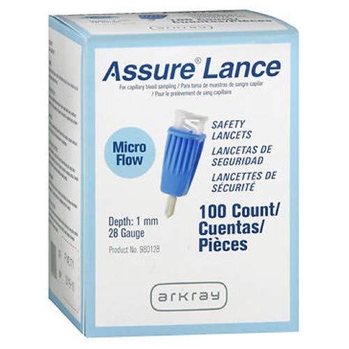 [Australia] - Assure Lance Micro Flow Safely Lancets - 100 Count, Pack of 2 